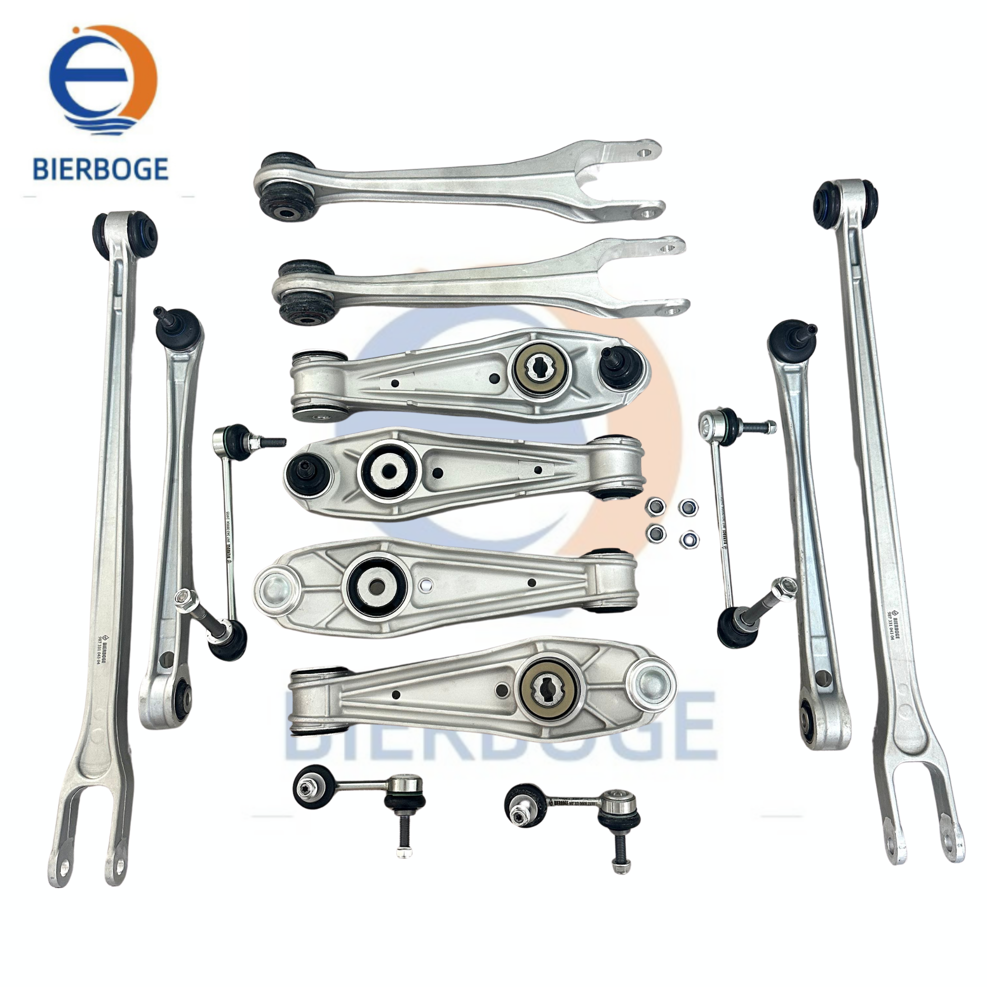 Fits front and rear full control arms for Porsche 991, 997: 99734104302, 99734105304, 99733104505, 98733104304, 99733105303