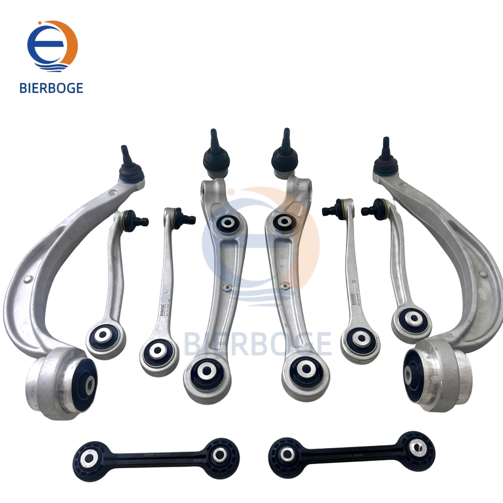 Suitable for Porsche Macan, Audi A4L B8, A6L C7, Q5 front control arm assemblies, inner and outer tie rod ends, dust boots and cushion rubbers